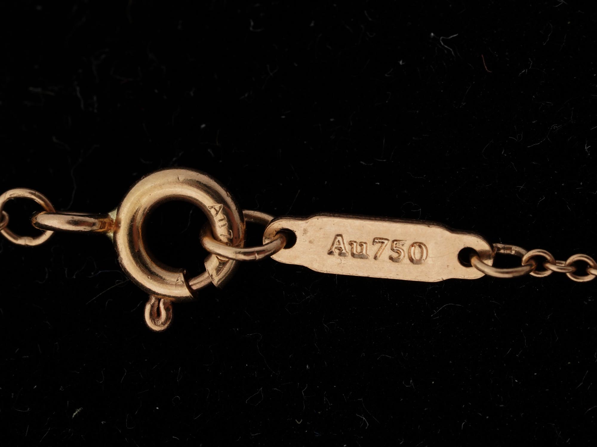 PINK GOLD PENDANT WITH VIKING CHARM BY TIFFANY CO PIC-3